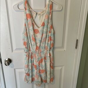Flamingo Print women’s Romper